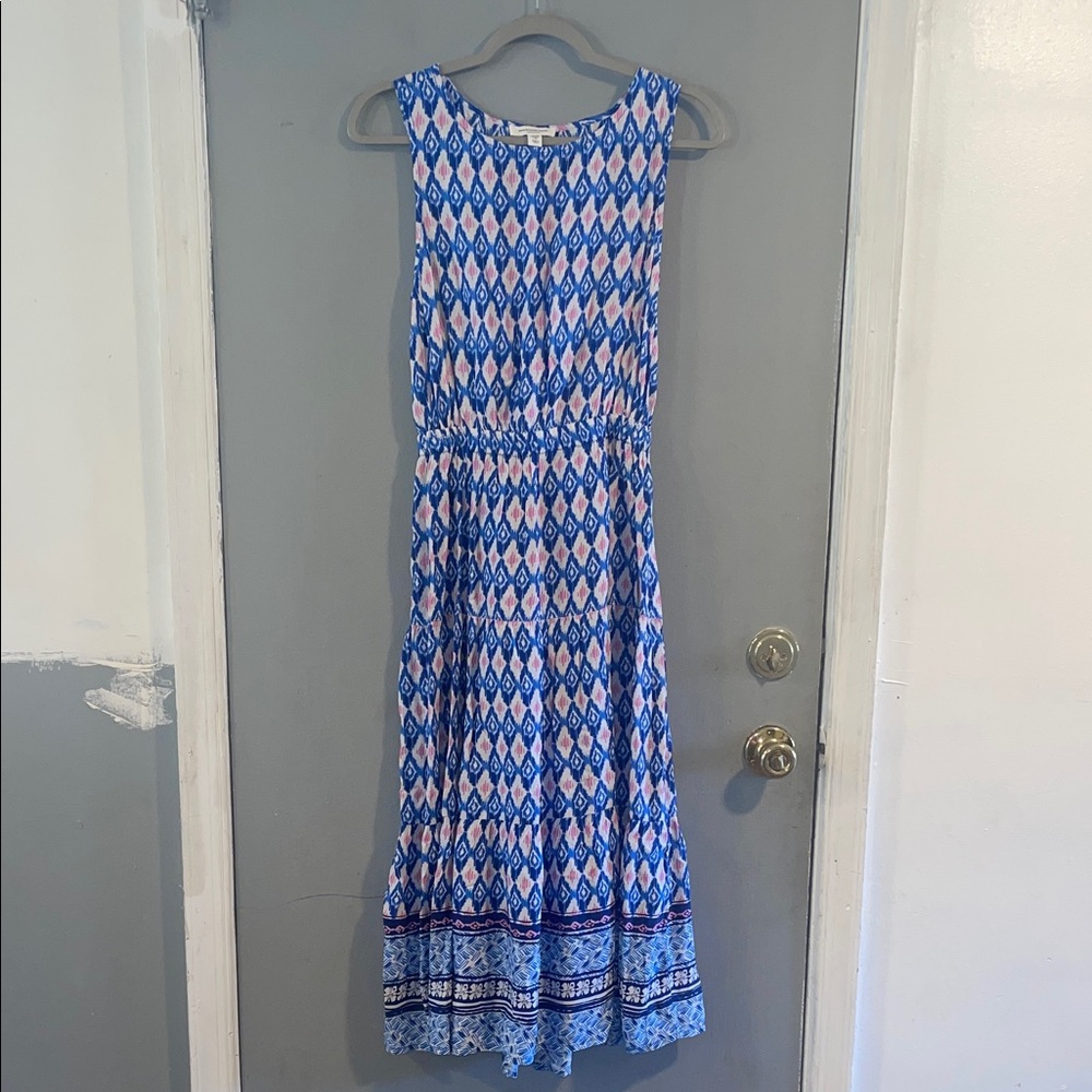 beach lunch lounge maxi dress Keyhole XS Back Blue Sleeveless Boho Cottagecore‎ Ken's Steak House Light MAKEWAVES Width:B (Narrow) Refresh your everyday wardrobe